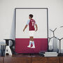 Ollie Watkins Aston Villa Football Poster, thumbnail 1 of 3