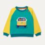 Organic Cotton Kids Sweatshirt With Campervan Appliqué, thumbnail 3 of 6