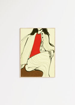 Summer Day Illustrated Fashion Art Print, 5 of 5