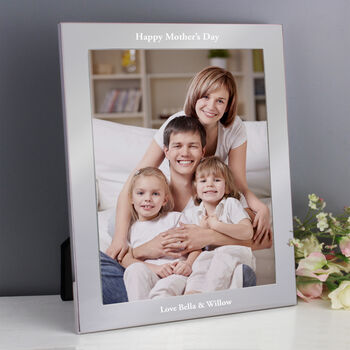 Personalised Message 8x10 Silver Photo Frame, 5 of 9