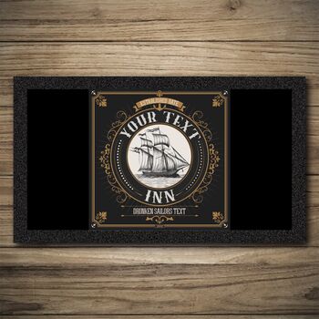 Personalised Bar Runner And Coasters Ship Inn, 3 of 8