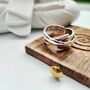 Silver Plated Boho Chunky Cross Adjustable Ring, thumbnail 5 of 8