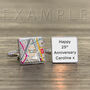 Personalised Favourite Place Football Cufflinks For Him, thumbnail 4 of 9