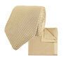 Beige Diamond End Knitted Neck Tie In 100% Soft Polyester, thumbnail 7 of 8