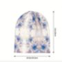 Soft Chemo Headwear Beanie Hat Bandana Lilac Blue Flowers, thumbnail 4 of 6