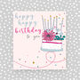 Happy Happy Birthday Card Cake, thumbnail 1 of 3