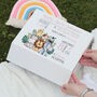 Jungle Animal Birth Stats Baby Keepsake Memory Box, thumbnail 4 of 5