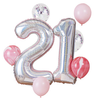 21st Birthday Celebration Balloon Bundle, 2 of 3