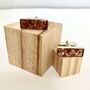 Oblong Silver And Copper Cufflinks, thumbnail 1 of 5