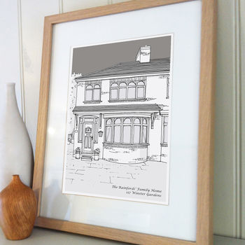 Personalised Architectural Style House Illustration, 9 of 12