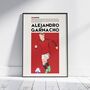 Alejandro Garnacho Man Utd Football Poster, thumbnail 1 of 6