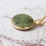 'The Circle' Peridot August Birthstone Necklace, Gold Plated, thumbnail 5 of 7