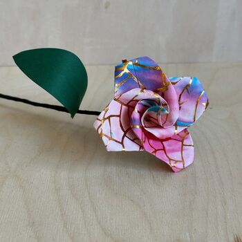 Unicorn Origami Paper Rose, 5 of 10