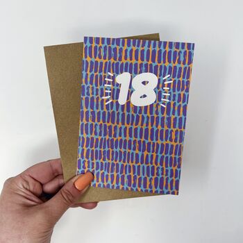 Colourful Fun 18th Birthday Card, 3 of 3