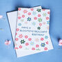 Blooming Brilliant Floral Birthday Card, thumbnail 2 of 2