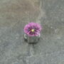 Pansy Pink Flower Bracelet Charm Bead, thumbnail 2 of 4