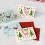 Five Mini Retro Design Advent Christmas Cards, thumbnail 4 of 4