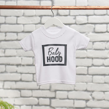 Fatherhood, Babyhood Father's Day T Shirt Set, 2 of 9