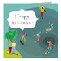 Skateboarding Happy Birthday Card, thumbnail 2 of 4