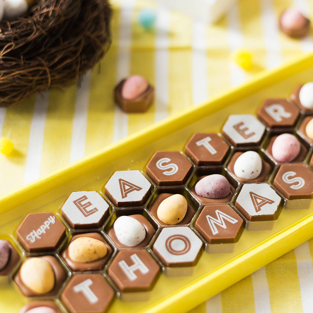 Personalised Mini Egg Easter Chocolates And Card By Quirky Chocolate