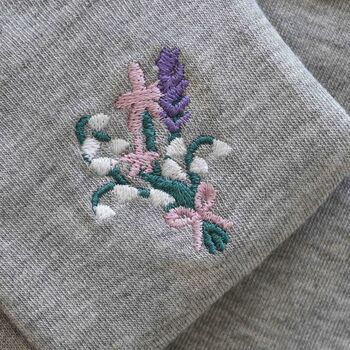 Personalised Birthday Flower Women's Bamboo Socks Gift, 5 of 5