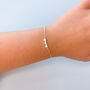 Sterling Silver Heart Trio Bracelet, thumbnail 2 of 7