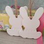 Personalised Easter Bunny Clay Decoration, thumbnail 1 of 6
