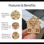 Our First Home Housewarming Keyrings For New Home Owner, thumbnail 4 of 7