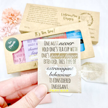 Tea Etiquette Gift Set | Gift For Tea Drinkers, 11 of 12