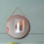 Hanging Mirror With Copper Finish And Chain, thumbnail 2 of 2