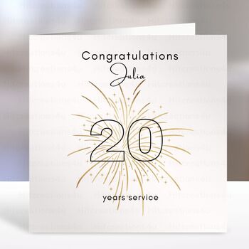 Long Service Work Anniversary Card, 2 of 3