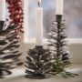 Metal Cone Candle Holder And Tapered Candle Gift Set, thumbnail 1 of 2