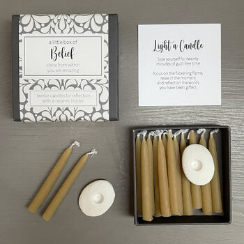 A Little Box Of Belief Mini Candle Gift Set, 3 of 7