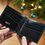 Personalised Leather Card Wallet With Contrast Stitch, thumbnail 3 of 12