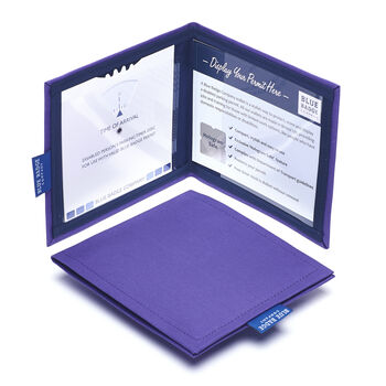 Disabled Blue Badge Wallet In Purple Drill, 3 of 5