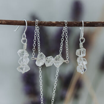Herkimer Diamond Icicle Necklace, 6 of 6