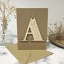 Personalised Initial Letter Good Luck Card, thumbnail 3 of 12