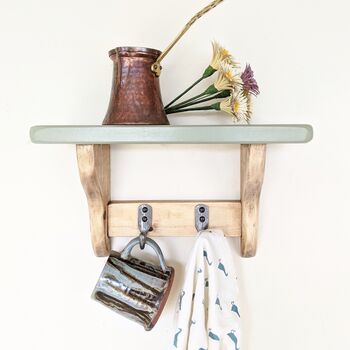 Country Cottage Style Kitchen Shelf With Hooks, 5 of 5