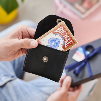Personalised Leather Playing Card Holder And Luxury Playing Cards, 7 of 7
