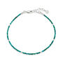 Turquoise And Silver Or Gold Anklet, thumbnail 2 of 5