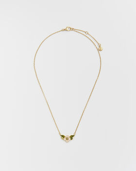 Poppy Anemone Gold Chain Necklace, 5 of 8