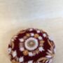 Maroon Floral Velvet Round Clutch, thumbnail 4 of 6