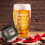 Personalised Best Boyfriend Or Husband Pint Glass, thumbnail 1 of 5