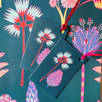 Tropical Print Illustrated Wrapping Paper, 4 of 4