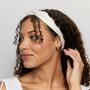 Silver Cloud Satin+ Headband Santorini White, thumbnail 2 of 4