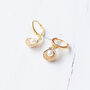 Gold Plated Shell Earrings, thumbnail 1 of 10