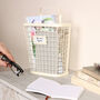 Industrial Style Home Office Wall Storage Basket, thumbnail 3 of 8