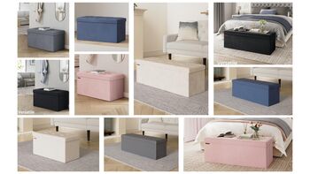 Cube Ottoman With Storage And Foldable Design, 3 of 7