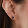 9ct Gold Amethyst Stud Earrings, thumbnail 1 of 3