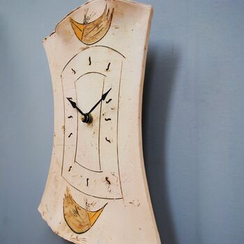 Brown Bird Personalised Hanging Clock, 4 of 8